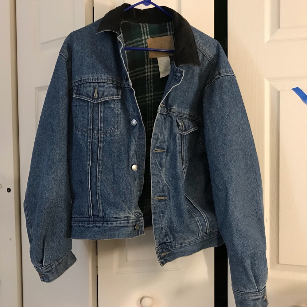 Vintage Gap Flannel Lined Denim Jacket